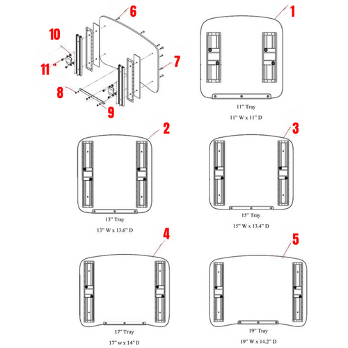 Permobil Originals - Tray Tops